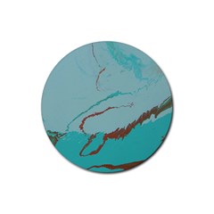 Copper Pond 2 Rubber Coaster (round)  by WILLBIRDWELL