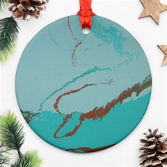 Copper Pond 2 Round Ornament (two Sides) by WILLBIRDWELL