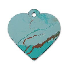 Copper Pond 2 Dog Tag Heart (one Side) by WILLBIRDWELL