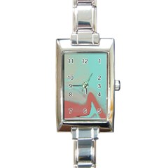 Dune Rectangle Italian Charm Watch by WILLBIRDWELL