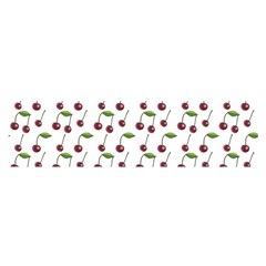 Musical Cherries Pattern Satin Scarf (oblong) by emilyzragz