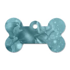 Wonderful Blue Soft Roses Dog Tag Bone (one Side) by FantasyWorld7