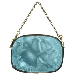 Wonderful Blue Soft Roses Chain Purse (two Sides) by FantasyWorld7