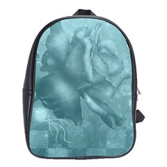 Wonderful Blue Soft Roses School Bag (xl) by FantasyWorld7