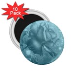 Wonderful Blue Soft Roses 2.25  Magnets (10 pack)  Front