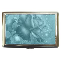 Wonderful Blue Soft Roses Cigarette Money Case by FantasyWorld7