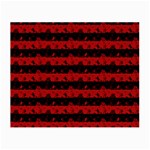 Blood Red and Black Halloween Nightmare Stripes  Small Glasses Cloth Front