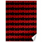 Blood Red and Black Halloween Nightmare Stripes  Canvas 36  x 48  35.26 x46.15  Canvas - 1