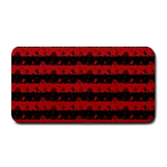 Blood Red And Black Halloween Nightmare Stripes  Medium Bar Mats by PodArtist