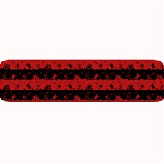 Blood Red And Black Halloween Nightmare Stripes  Large Bar Mats by PodArtist