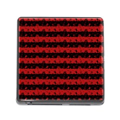 Blood Red And Black Halloween Nightmare Stripes  Memory Card Reader (square 5 Slot) by PodArtist