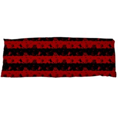 Blood Red And Black Halloween Nightmare Stripes  Body Pillow Case (dakimakura) by PodArtist