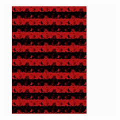 Blood Red And Black Halloween Nightmare Stripes  Small Garden Flag (two Sides) by PodArtist