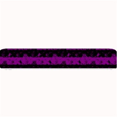 Zombie Purple And Black Halloween Nightmare Stripes  Small Bar Mats by PodArtist