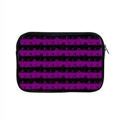 Zombie Purple And Black Halloween Nightmare Stripes  Apple Macbook Pro 15  Zipper Case by PodArtist