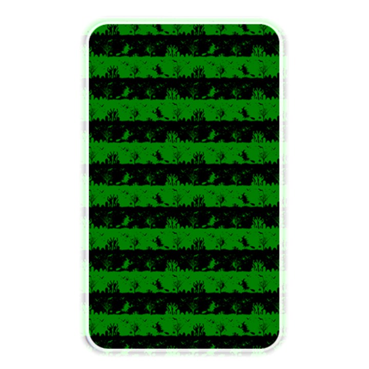 Alien Green and Black Halloween Nightmare Stripes  Memory Card Reader (Rectangular)