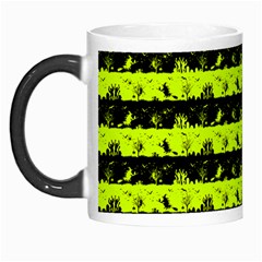 Slime Green And Black Halloween Nightmare Stripes  Morph Mugs by PodArtist