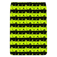 Slime Green And Black Halloween Nightmare Stripes  Removable Flap Cover (s) by PodArtist