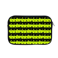 Slime Green And Black Halloween Nightmare Stripes  Apple Macbook Pro 13  Zipper Case by PodArtist