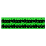 Monster Green and Black Halloween Nightmare Stripes  Satin Scarf (Oblong) Front