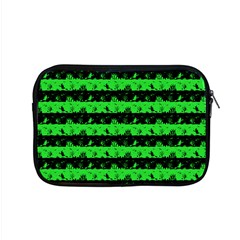 Monster Green And Black Halloween Nightmare Stripes  Apple Macbook Pro 15  Zipper Case by PodArtist