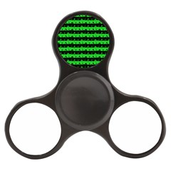 Monster Green And Black Halloween Nightmare Stripes  Finger Spinner by PodArtist