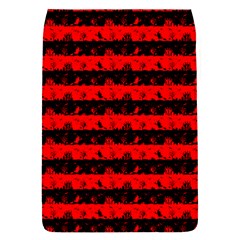 Red Devil And Black Halloween Nightmare Stripes  Removable Flap Cover (s) by PodArtist