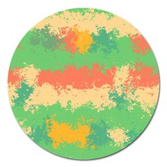 Spots In Retro Colors                                             Magnet 5  (round) by LalyLauraFLM