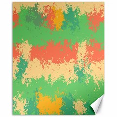 Spots In Retro Colors                                             Canvas 16  X 20  by LalyLauraFLM