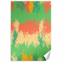 Spots In Retro Colors                                             Canvas 24  X 36  by LalyLauraFLM