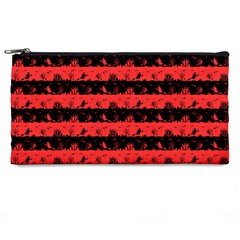 Donated Kidney Pink And Black Halloween Nightmare Stripes  Pencil Cases by PodArtist