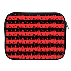 Donated Kidney Pink And Black Halloween Nightmare Stripes  Apple Ipad 2/3/4 Zipper Cases by PodArtist