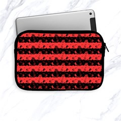 Donated Kidney Pink And Black Halloween Nightmare Stripes  Apple Ipad Mini Zipper Cases by PodArtist