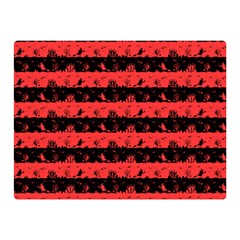 Donated Kidney Pink And Black Halloween Nightmare Stripes  Double Sided Flano Blanket (mini)  by PodArtist