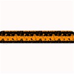 Pale Pumpkin Orange and Black Halloween Nightmare Stripes  Small Bar Mats 24 x4  Bar Mat