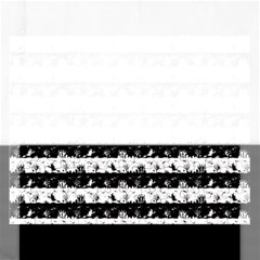 Black And White Halloween Nightmare Stripes Rectangular Jigsaw Puzzl by PodArtist