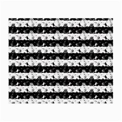 Black And White Halloween Nightmare Stripes Small Glasses Cloth by PodArtist