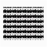 Black and White Halloween Nightmare Stripes Small Glasses Cloth (2-Side) Front