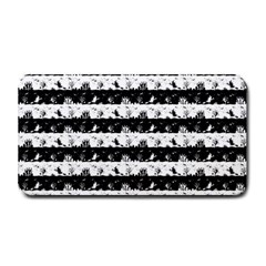 Black And White Halloween Nightmare Stripes Medium Bar Mats by PodArtist