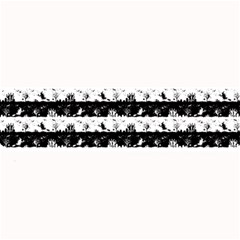 Black And White Halloween Nightmare Stripes Large Bar Mats by PodArtist