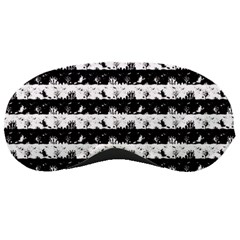 Black And White Halloween Nightmare Stripes Sleeping Masks by PodArtist