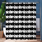 Black and White Halloween Nightmare Stripes Shower Curtain 60  x 72  (Medium)  60 x72  Curtain