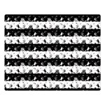 Black and White Halloween Nightmare Stripes Double Sided Flano Blanket (Large)  80 x60  Blanket Front