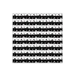 Black And White Halloween Nightmare Stripes Satin Bandana Scarf by PodArtist