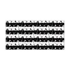 Black And White Halloween Nightmare Stripes Yoga Headband by PodArtist