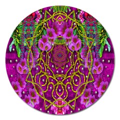 Star Of Freedom Ornate Rainfall In The Tropical Rainforest Magnet 5  (round) by pepitasart