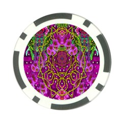 Star Of Freedom Ornate Rainfall In The Tropical Rainforest Poker Chip Card Guard by pepitasart