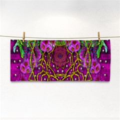 Star Of Freedom Ornate Rainfall In The Tropical Rainforest Hand Towel by pepitasart