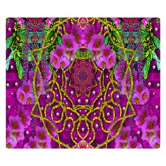 Star Of Freedom Ornate Rainfall In The Tropical Rainforest Double Sided Flano Blanket (small)  by pepitasart