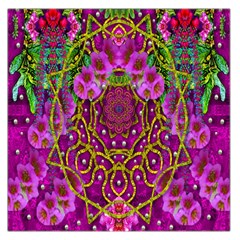 Star Of Freedom Ornate Rainfall In The Tropical Rainforest Large Satin Scarf (square) by pepitasart